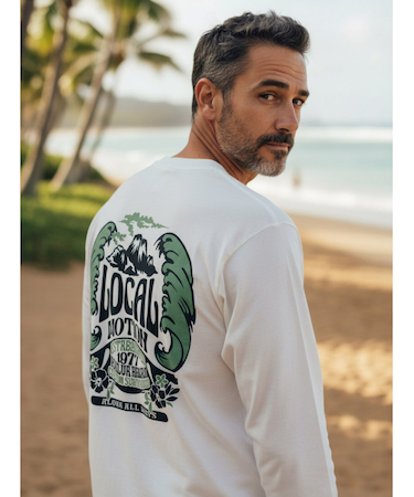 ﾌﾛﾝﾄﾗｲﾝﾌﾟﾘﾝﾄ長袖Tｼｬﾂ