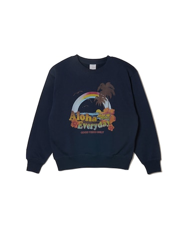 レインボーパームプリント スウェット