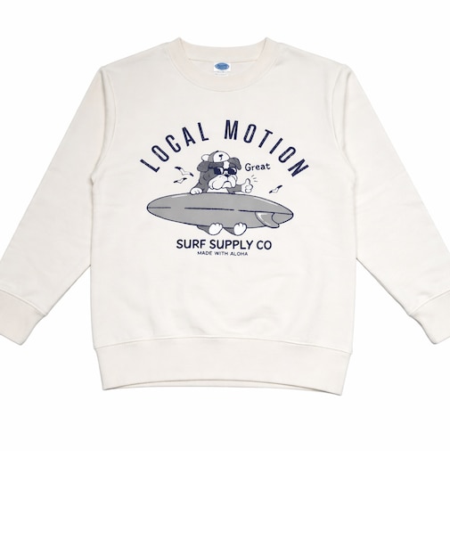 サーフドッグアーチプリント スウェット