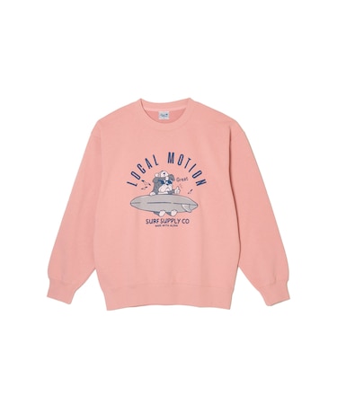 サーフドッグアーチプリント スウェット