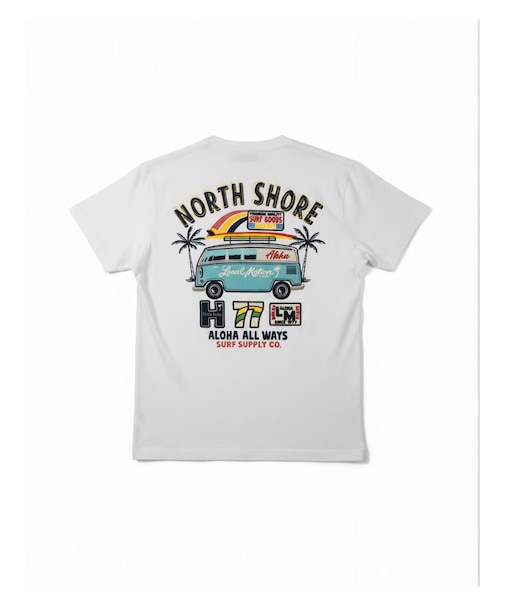 ﾊﾞｽ柄切り貼りﾜｯﾍﾟﾝTｼｬﾂ
