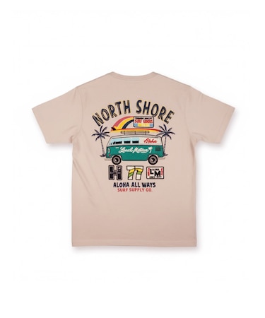 ﾊﾞｽ柄切り貼りﾜｯﾍﾟﾝTｼｬﾂ