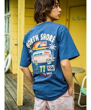 ﾊﾞｽ柄切り貼りﾜｯﾍﾟﾝTｼｬﾂ