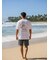 ﾊﾟｰﾑﾂﾘｰ柄ﾁｪｰﾝ刺繍Tｼｬﾂ