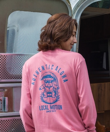 サーフドッグアーチ長袖Tシャツ