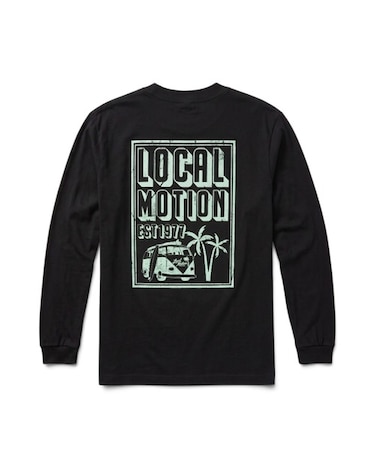 オブロングサーフバス長袖Tシャツ