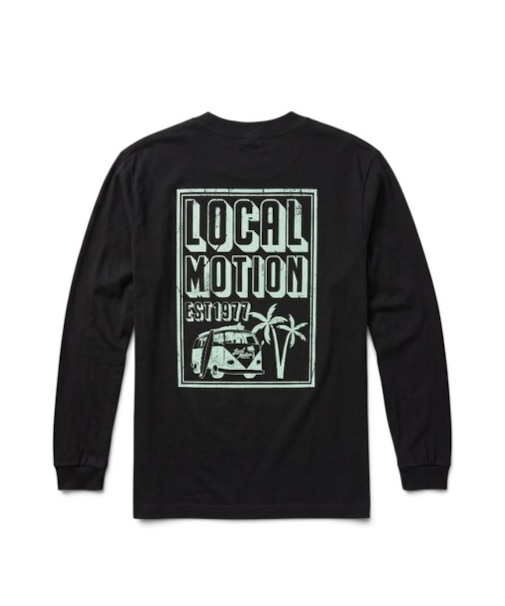 オブロングサーフバス長袖Tシャツ