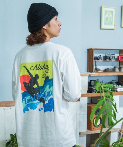 ｻｰﾌﾚﾄﾛｸﾞﾗﾌｨｯｸ長袖Tｼｬﾂ