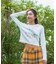 ﾗﾒﾌﾟﾘﾝﾄﾌﾗｲｽﾐﾆ長袖Tｼｬﾂ