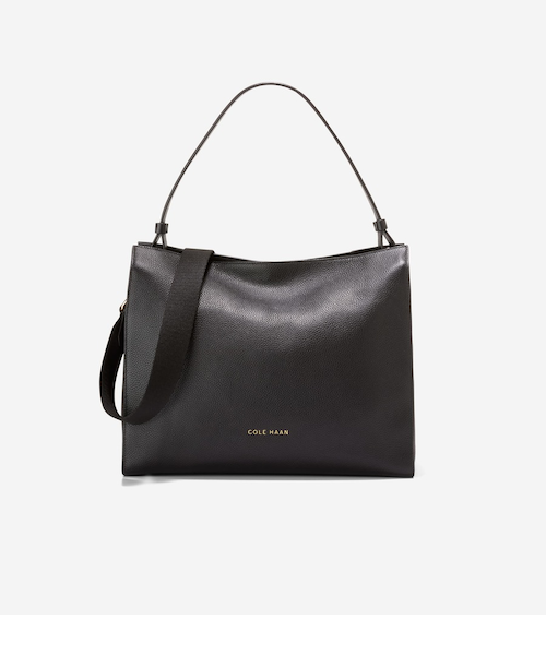 COLE HAAN ブラックキャリーオールショルダーバッグ キャリーオール ショルダーバッグ｜コール ハ－ンのアウトレット通販