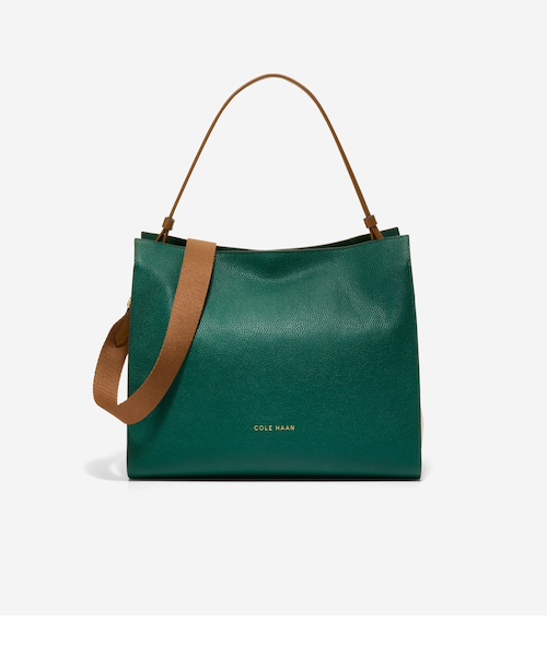 COLE HAAN ブラックキャリーオールショルダーバッグ COLE HAAN ショルダーバッグ バッグ キャリーオールショルダー