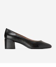 ゴートゥー シェイラ ブロック ヒール パンプ