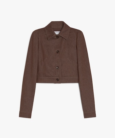 ピュア コットン デニムルック ジャケット