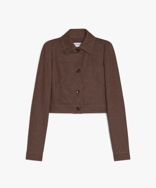 ピュア コットン デニムルック ジャケット