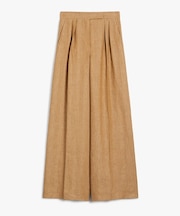 ピュア リネン ワイド パンツ