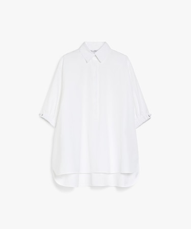 ピュア コットン ポプリン シャツ