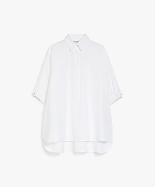ピュア コットン ポプリン シャツ