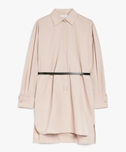 ピュア コットン ポプリン シャツ ドレス