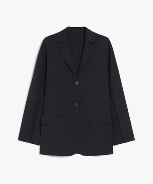 ジャージー シングルブレスト ジャケット