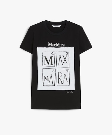 ピュア コットン プリント Tシャツ