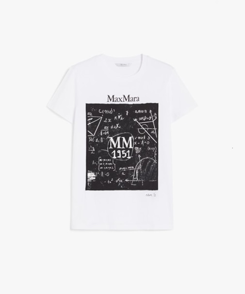 ピュア コットン プリント Tシャツ