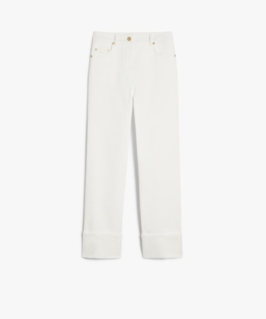 ストレッチ コットン ブル デニム パンツ