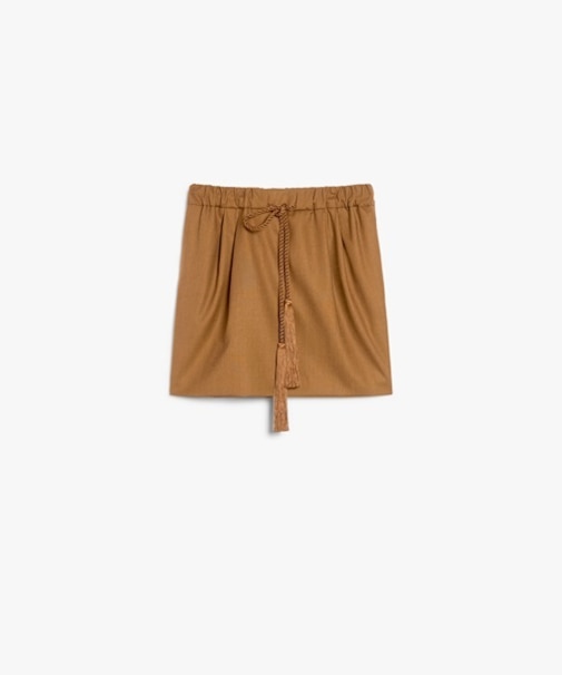 ウール モヘア シルク キャンバス スカート