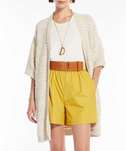 コットン ブレンド ニット カーディガン