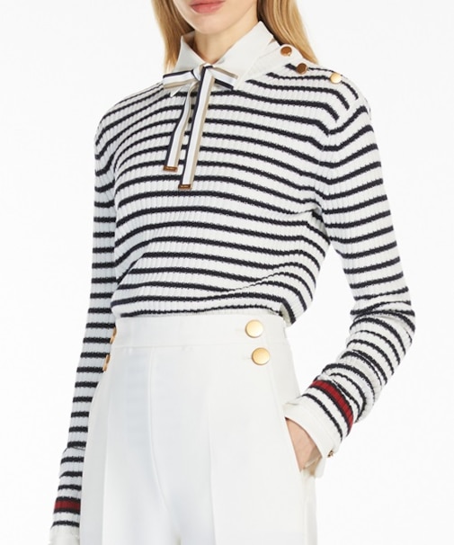 ピュア ウール ボーダー ニット