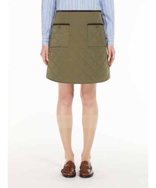 キルティング ショート スカート