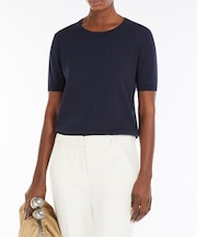 シルク コットン ニット Tシャツ