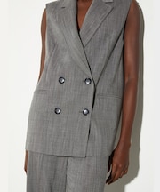 ブレザースタイル ウール ジレ