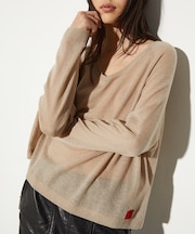 ウール アルパカ ブレンド Vネック ニット