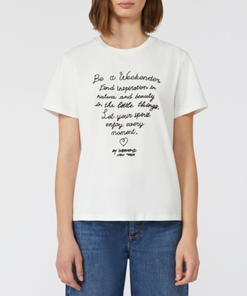 コットン プリント Tシャツ