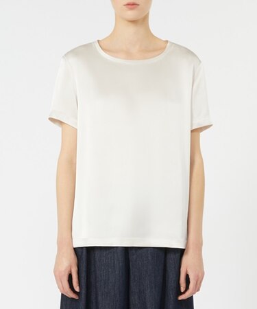ビスコース サテン Tシャツ