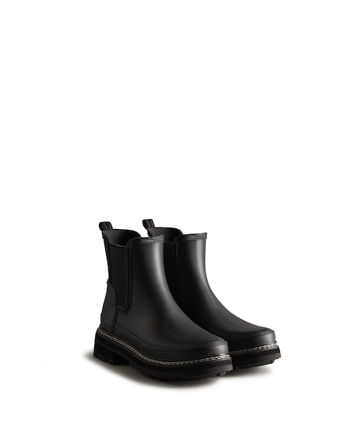 今期　HUNTER（ハンター）リファインド ステッチチェルシーブーツ （BLK） ハンター HUNTER 【レディース】リファインド ステッチチェルシー
