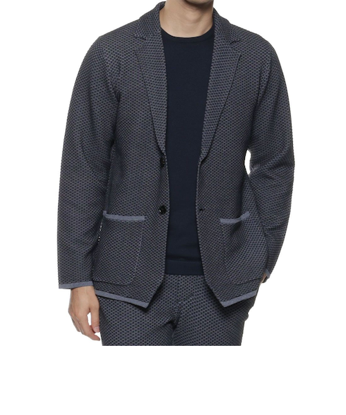 セットアップ ワッフルニットジャケット｜バーニーズ