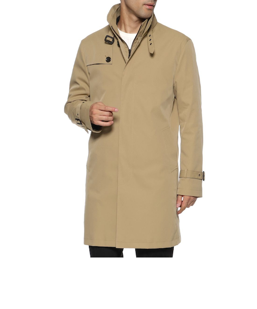 レイヤードライナー付コート