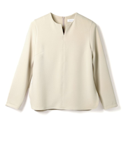 セットアップ ウォッシャブル ダンボール素材キーネックプルオーバー