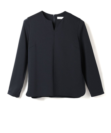 セットアップ ウォッシャブル ダンボール素材キーネックプルオーバー