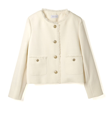 セットアップ ウォッシャブル フリンジジャケット