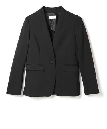 セットアップ ウォッシャブル ダンボール素材ノーカラージャケット