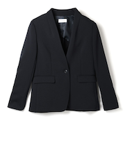 セットアップ ウォッシャブル ダンボール素材ノーカラージャケット