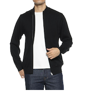 ハイゲージジップアップニットカーディガン