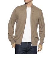 ハイゲージジップアップニットカーディガン