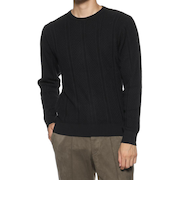 コットンカシミヤケーブルニットプルオーバー