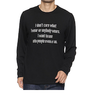 メッセージロゴ入りニットプルオーバー