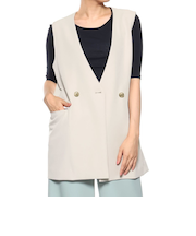 ウォッシャブル ノーカラージャケット