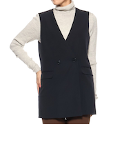 ウォッシャブル ノーカラージャケット