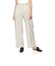 セットアップ タックワイドパンツ